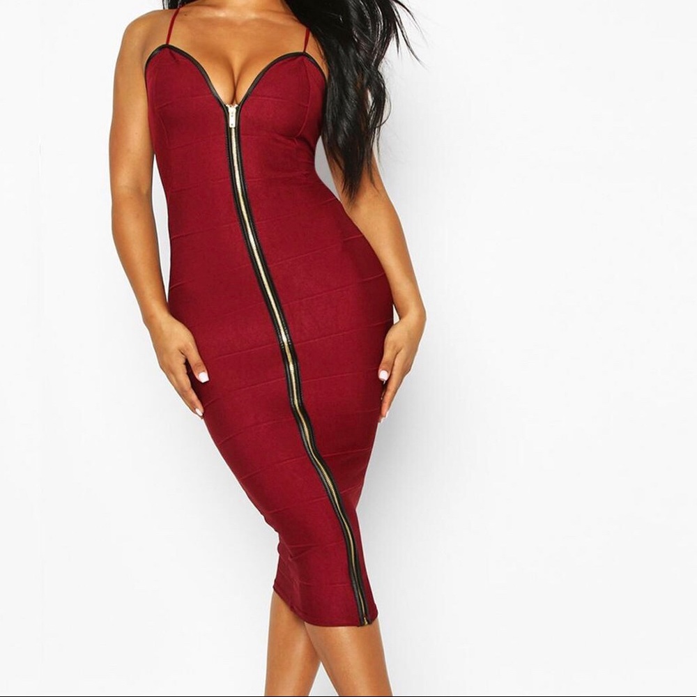 Bandage Zip Dress